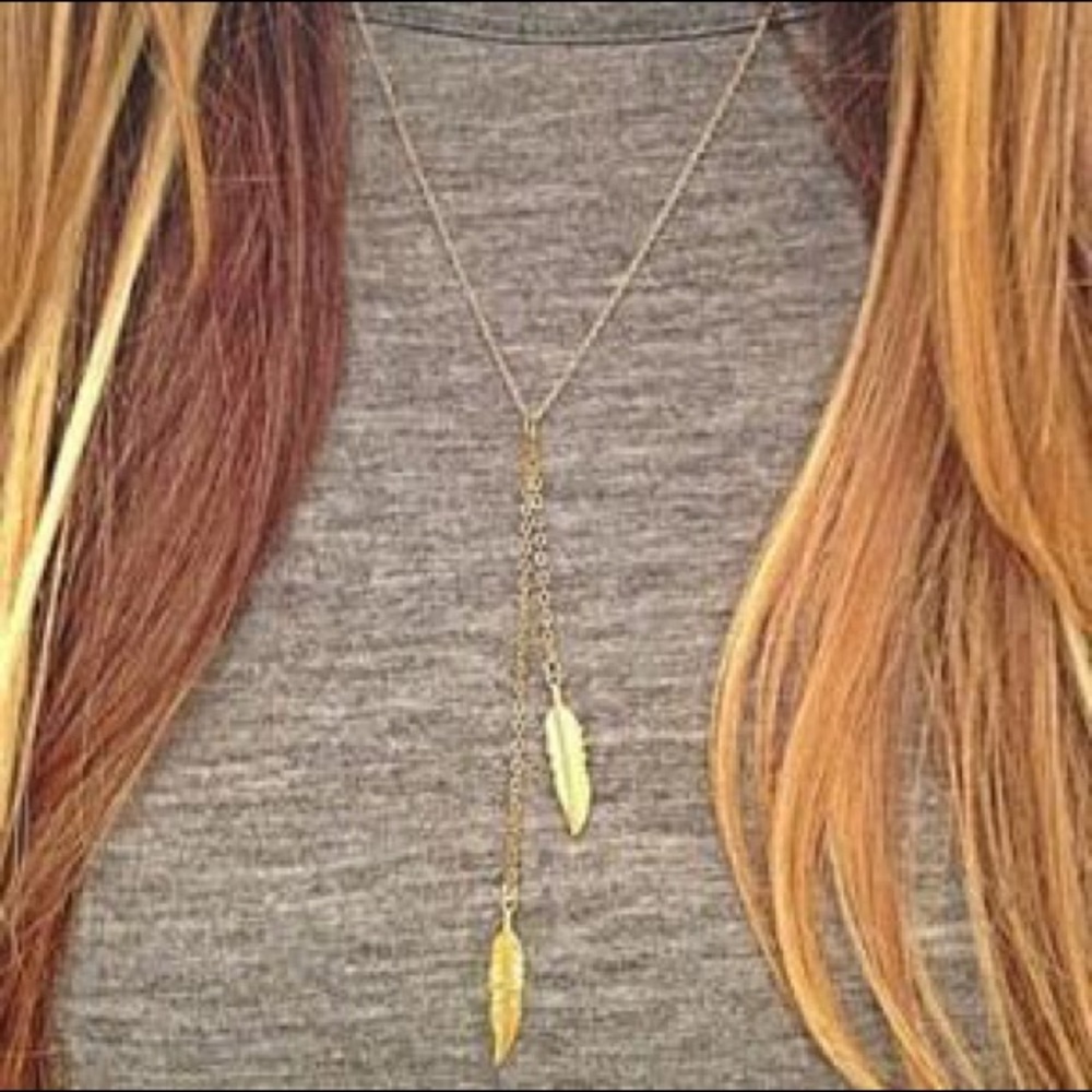 Long Feather Necklace